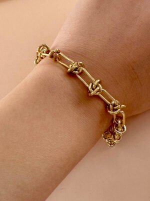 Bracelet maillon en acier inoxydable