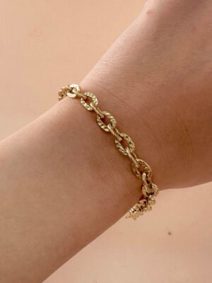 Bracelet chaîne maille en acier inoxydable