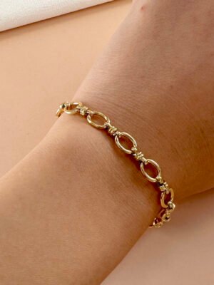 Bracelet maillon en acier inoxydable