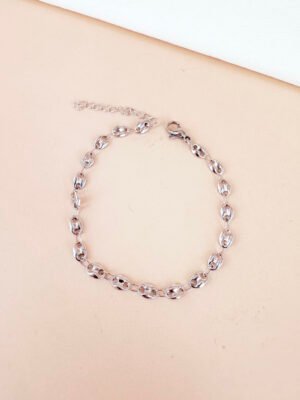 Bracelet maille en acier inoxydable