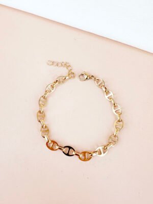 Bracelet maille en acier inoxydable