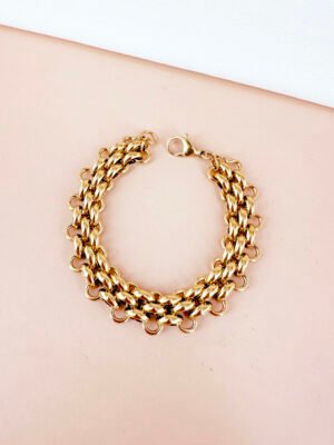 Bracelet maillon en acier inoxydable