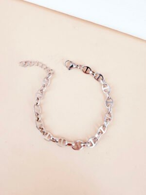 Bracelet maille en acier inoxydable