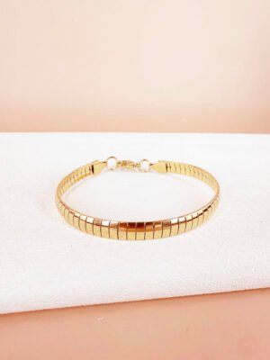 Bracelet maille serpent en acier inoxydable