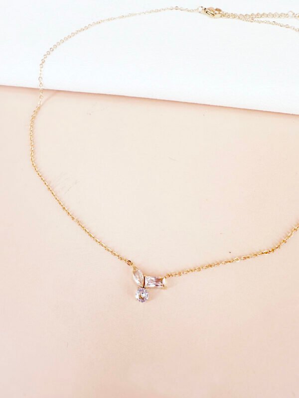Collier strass en acier inoxydable