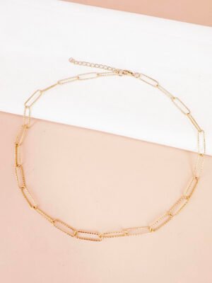 Collier chaîne en acier inoxydable