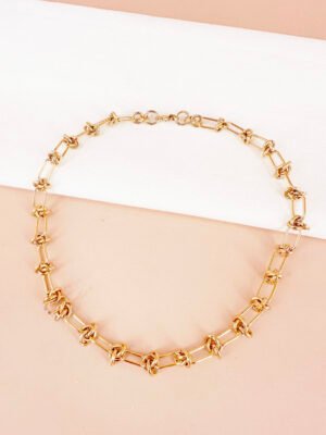 Collier chaîne maillon en acier inoxydable