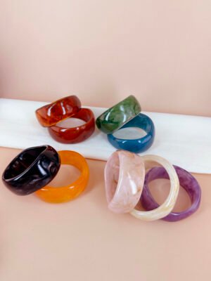 Bracelet jonc résine