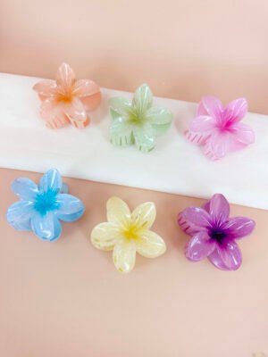 Pince cheveux fleur pailletée