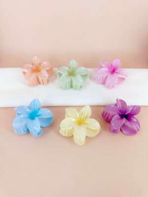 Pince cheveux fleur pailletée