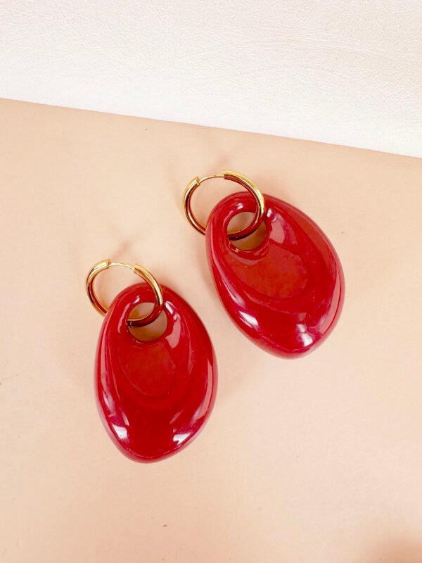 Boucles d'oreilles résine – Image 5