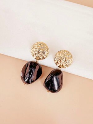 Boucles d’oreilles pendantes résine
