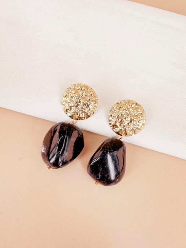Boucles d'oreilles pendantes résine