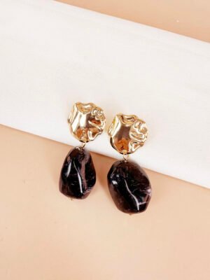 Boucles d’oreilles pendantes résine