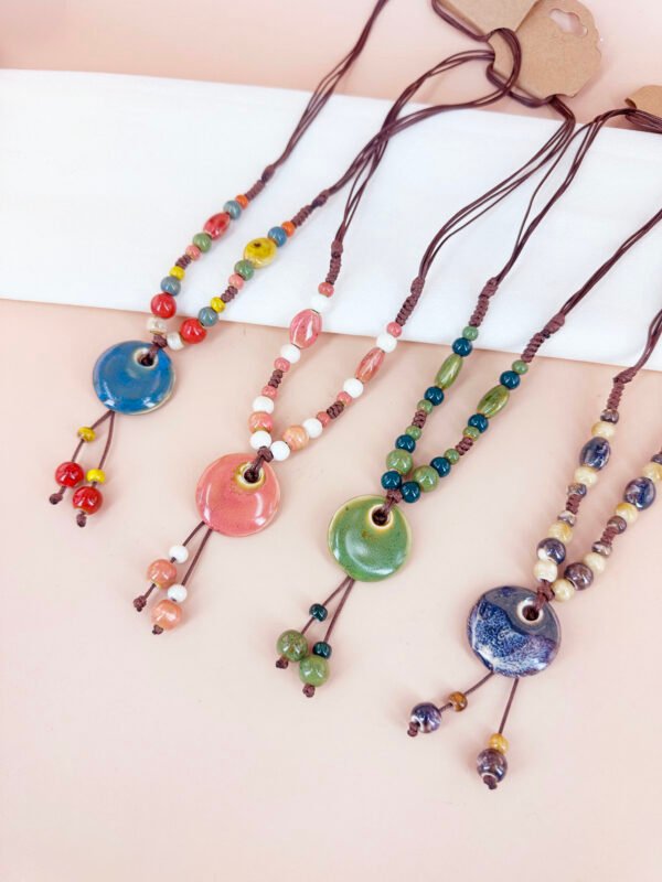 Collier perles céramique – Image 3