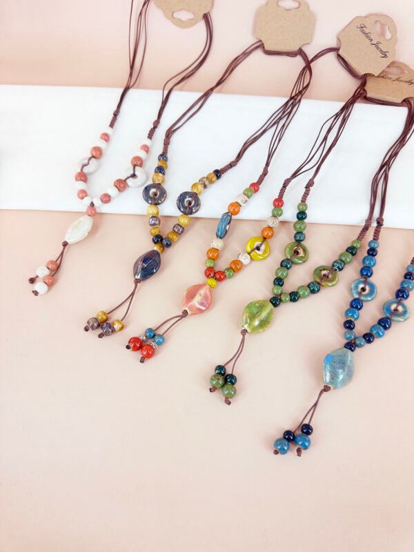 Collier perles céramique – Image 5