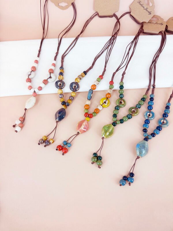 Collier perles céramique – Image 2