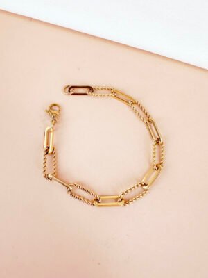Bracelet chaîne maille en acier inoxydable
