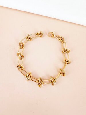 Bracelet maillon en acier inoxydable