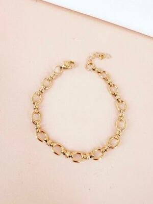 Bracelet maillon en acier inoxydable