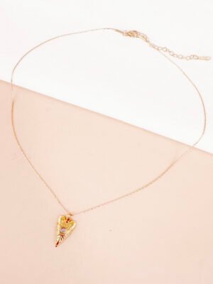 Collier pendentif coeur en acier inoxydable