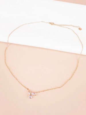 Collier strass en acier inoxydable