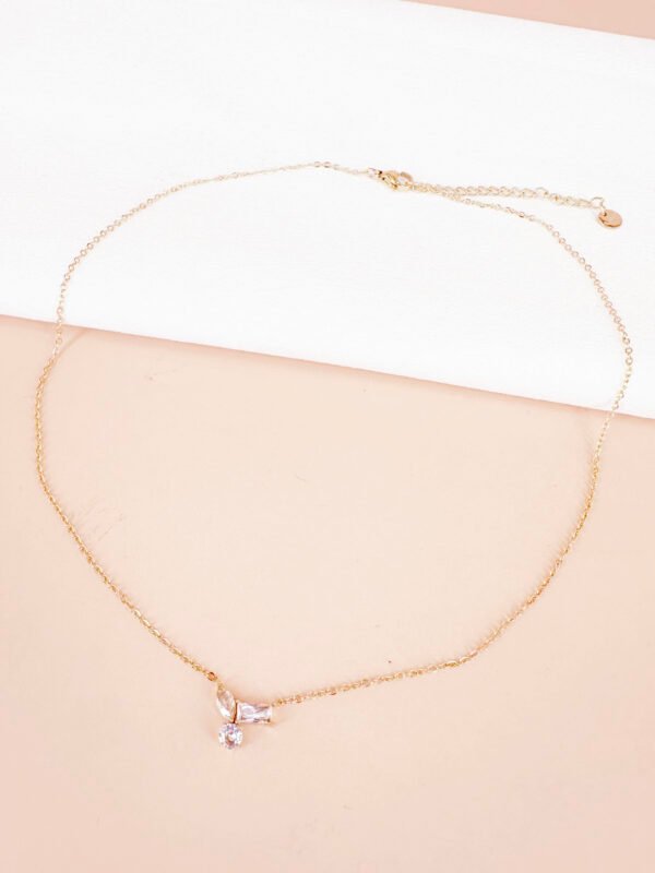Collier strass en acier inoxydable – Image 2
