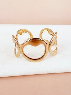 Bracelet manchette en acier inoxydable