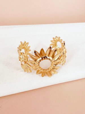 Bracelet manchette en acier inoxydable