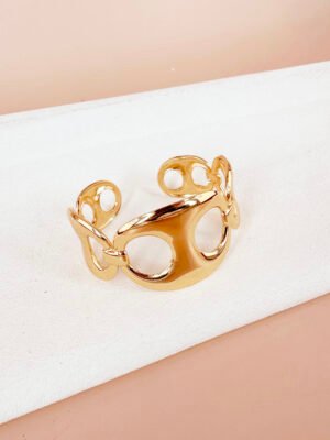 Bracelet manchette en acier inoxydable