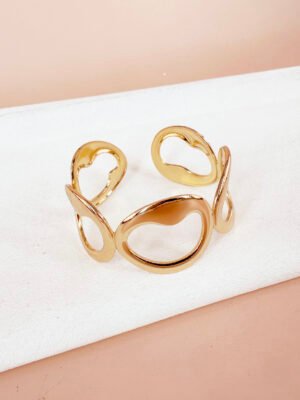 Bracelet manchette en acier inoxydable