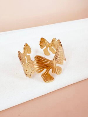 Bracelet manchette noeud en acier inoxydable