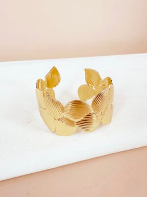 Bracelet manchette en acier inoxydable