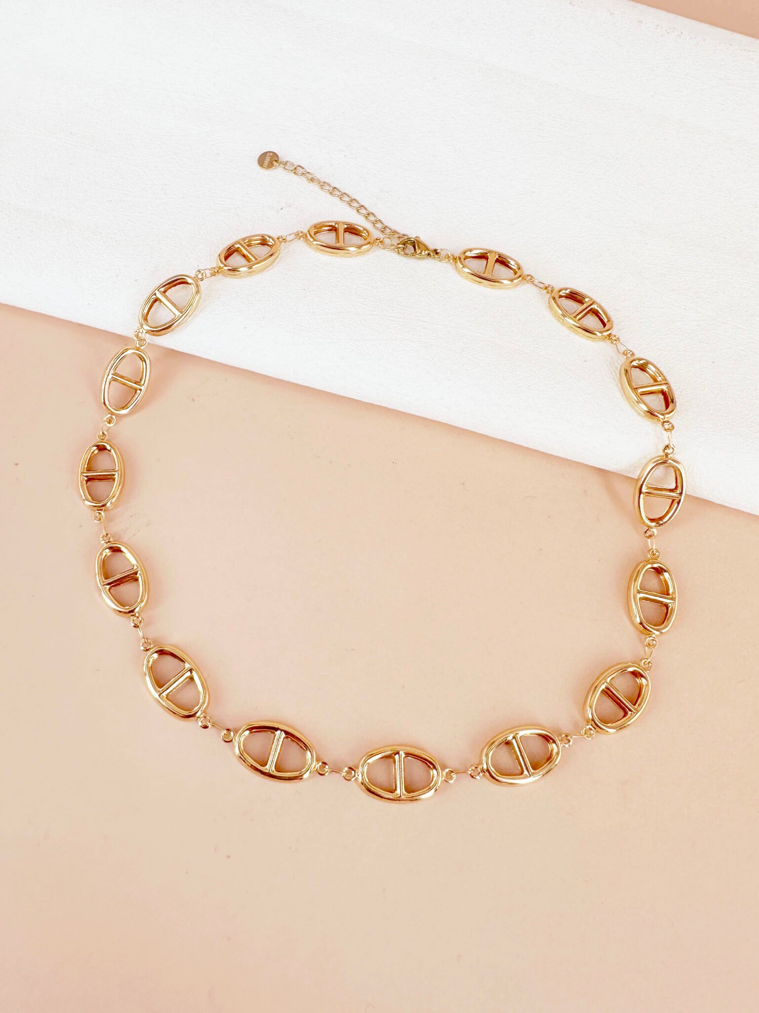 Collier Sautoir Maille Marine En Acier Inoxydable - Chaîne D'ancre Argentée, Longueur 80 Cm, Neuf Avec étiquettes