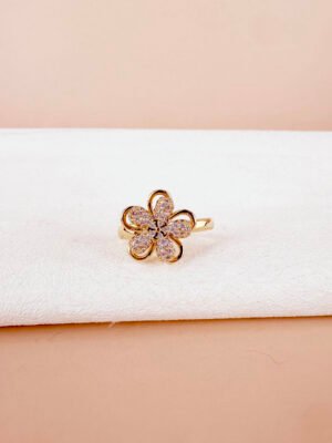 Bague anti stress fleur
