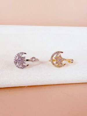 Bague anti stress Lune étoile