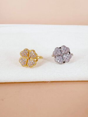 Bague anti stress trèfle