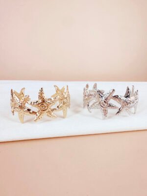 Bracelet manchette étoile