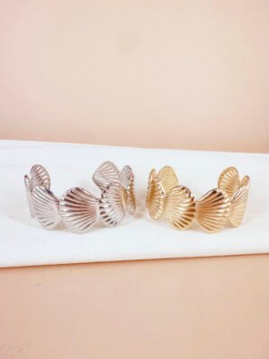 Bracelet manchette coquillage