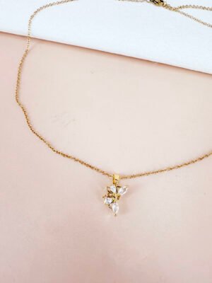 Collier anti stress papillon