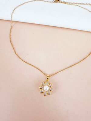 Collier anti stress fleur