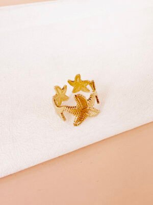 Bague étoile de mer en acier inoxydable