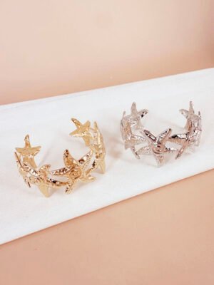 Bracelet manchette étoile