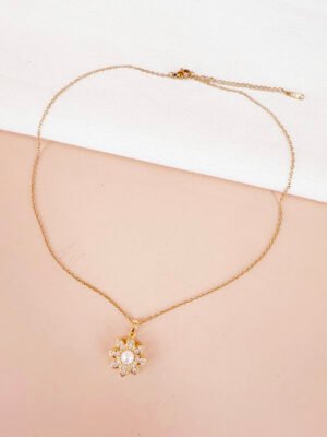 Collier anti stress fleur