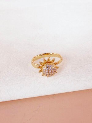 Bague anti stress tournesol