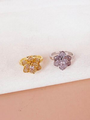 Bague anti stress fleur