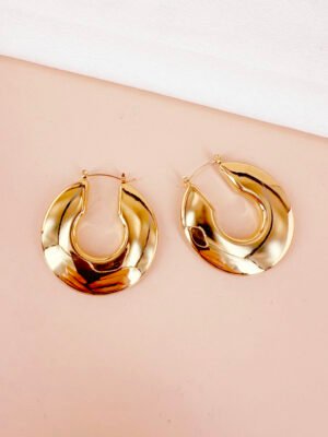 Boucles d&rsquo;oreilles créoles épaisses Jane