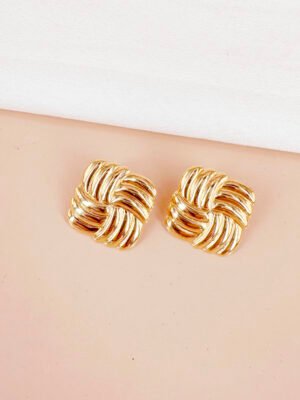 Boucles d&rsquo;oreilles carrées Lara