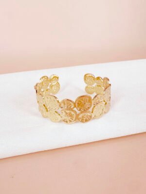 Bracelet manchette motif rond