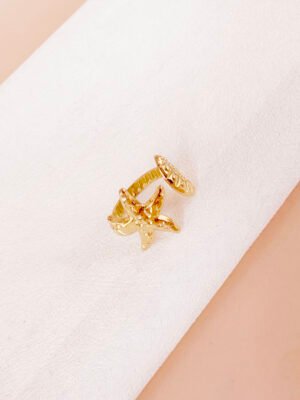 Bague étoile et coquillage